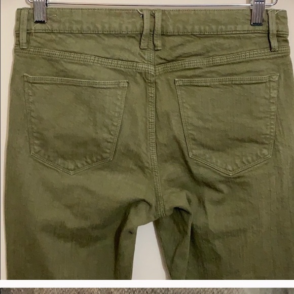 Madewell Skinny Skinny Ankle Jeans Olive Green EUC - Picture 6 of 11